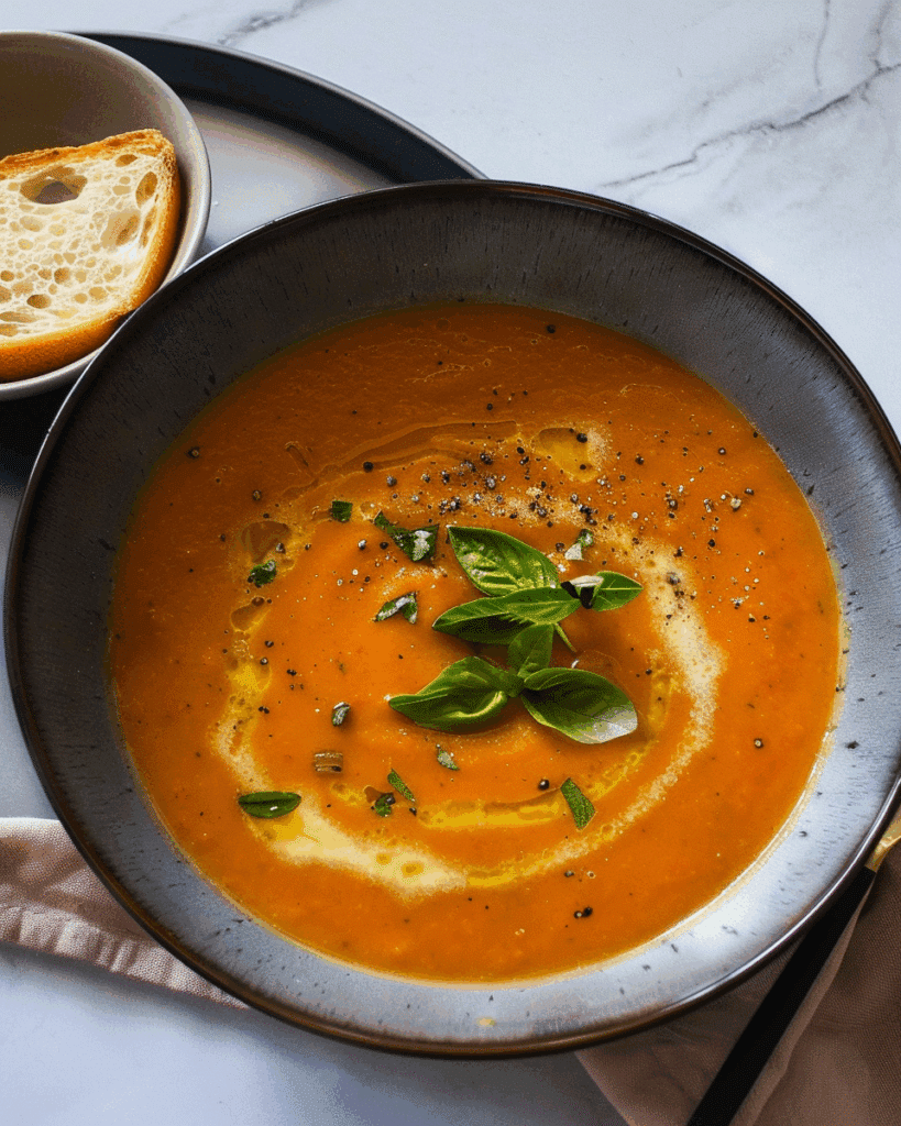 Creamy Roasted Veggie Soup