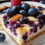 Blueberry Cottage Cheese Breakfast Bake