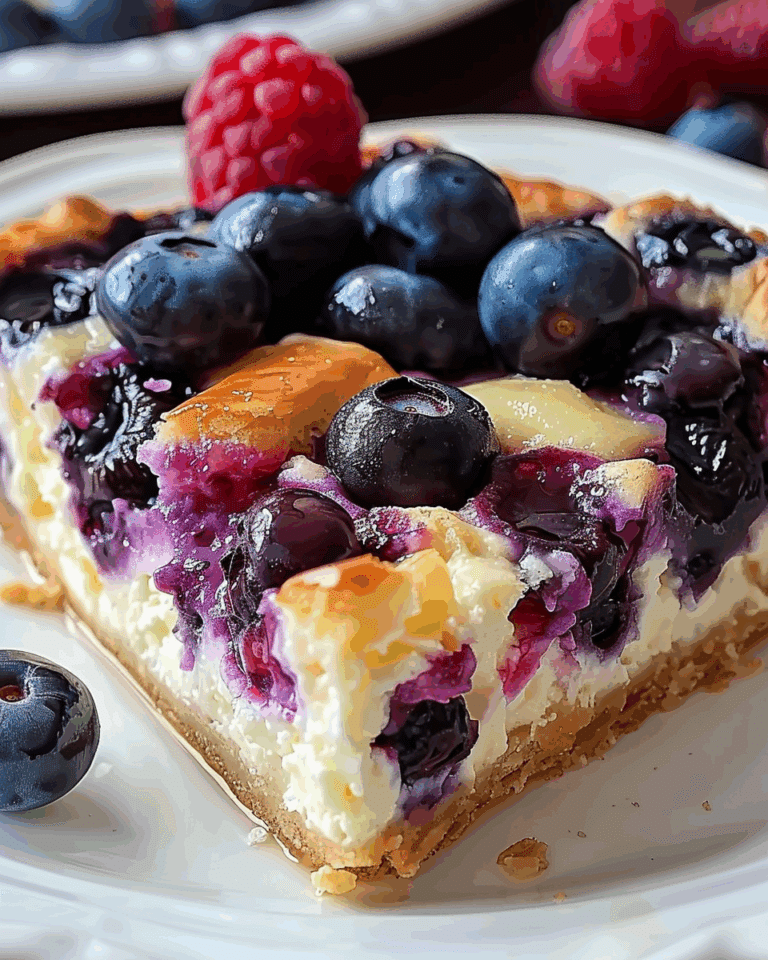 Blueberry Cottage Cheese Breakfast Bake