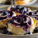 Blueberry Cheesecake Swirl Rolls