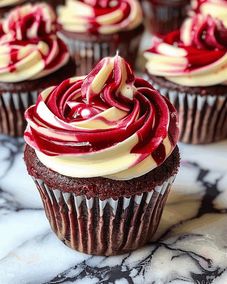 Red Velvet Marble Cupcakes