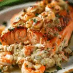 Crab & Shrimp Stuffed Salmon