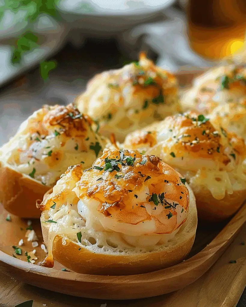 Crabby Shrimp‑Stuffed Garlic Bread Bombs