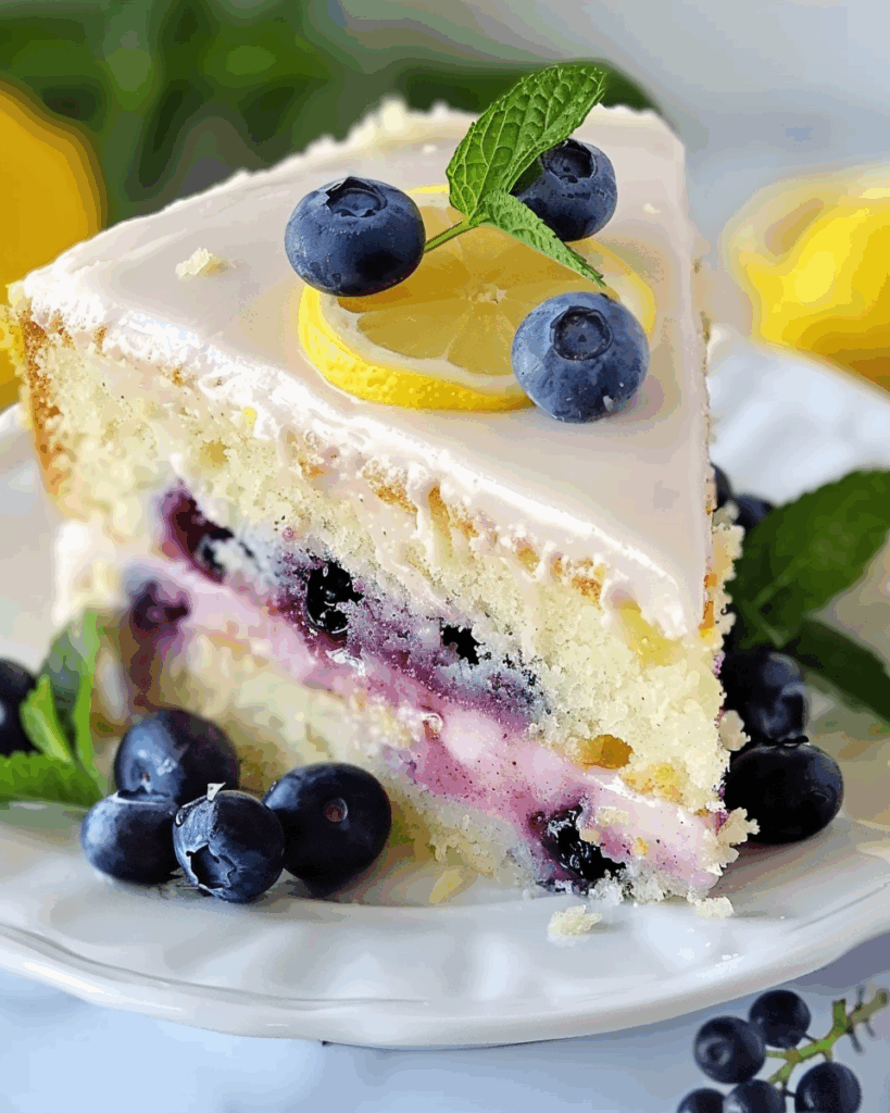 Blueberry Lemonade Buttermilk Cake
