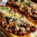 Sloppy Joe Garlic Bread