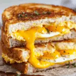 Breakfast Grilled Cheese with Eggs