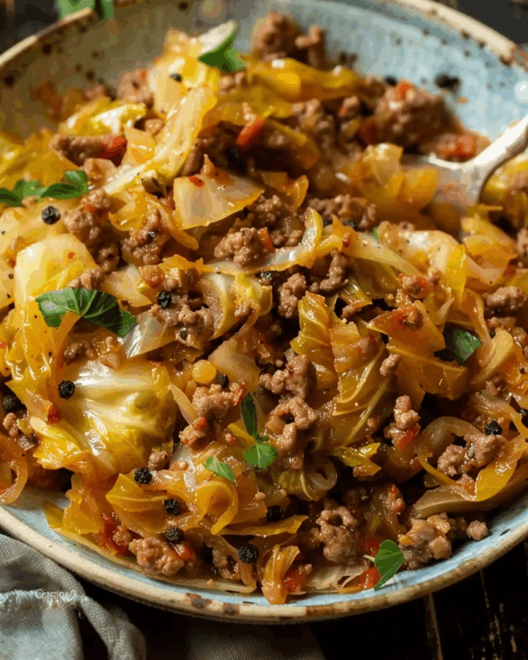 Cabbage and Ground Beef