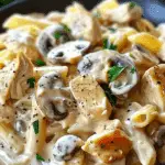 Creamy Chicken & Mushroom Pasta