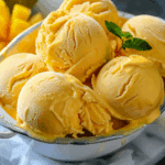 Homemade Mango Ice Cream