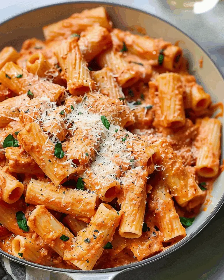 Creamy Tomato Rigatoni Pasta