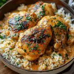 Savory Smothered Chicken and Rice: Cozy Comfort in Every Bite