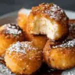 Crispy Deep-Fried Cheesecake Bites