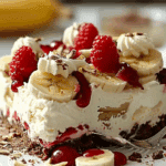 Heavenly No‑Bake Banana Split Cheesecake
