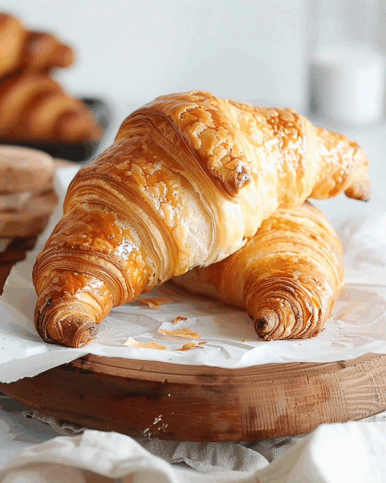 Homemade Flaky Croissants Recipe