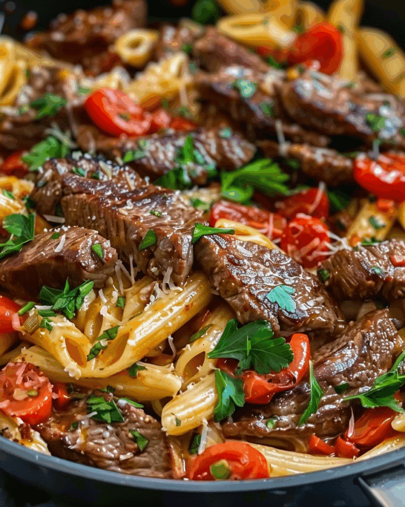 One-Pot Zesty Steak Pasta