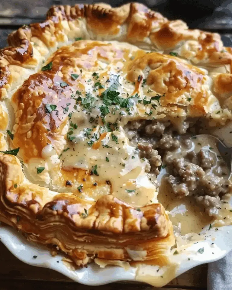 Sausage Gravy Puff Pie