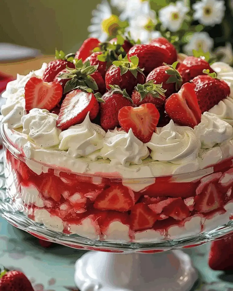 Southern Strawberry Punch Bowl Cake