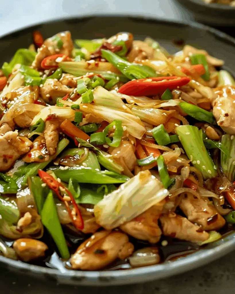 Chinese Chicken Cabbage Stir‑Fry