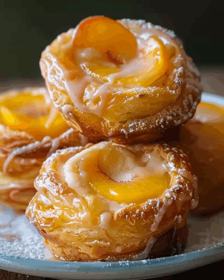 Peach Pie Cruffins