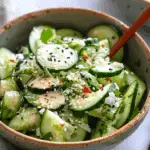 Easy California Roll Cucumber Salad