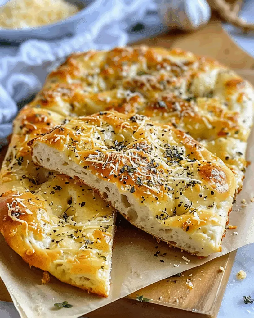 Crispy and Cheesy Garlic Parmesan Focaccia Bread You’ll Love