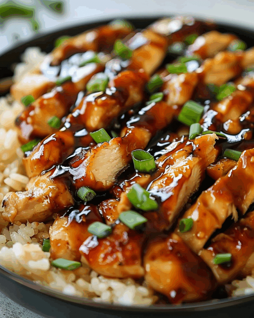 Honey BBQ Chicken Rice