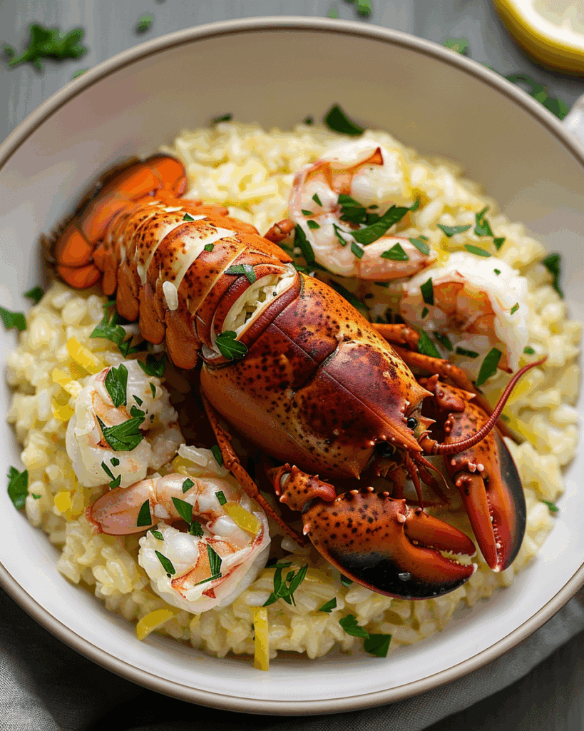 Lemon Butter Lobster Risotto