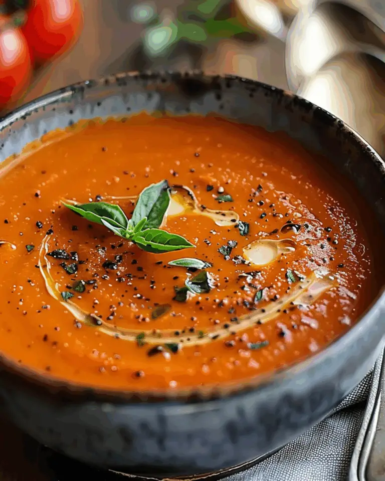 Creamy Roasted Garlic Tomato Soup