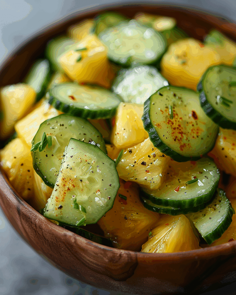 Pineapple Cucumber Salad – A Refreshing, Sweet & Savory Dish