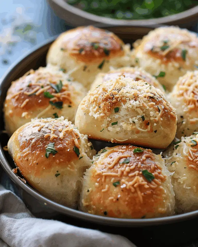 30‑Minute Garlic Parmesan Dinner Rolls