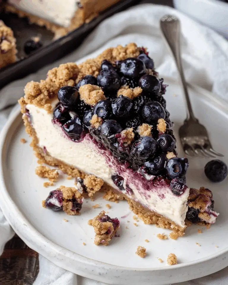 Blueberry Crumble Cheesecake