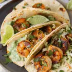 Cilantro Lime Shrimp Tacos with Creamy Slaw