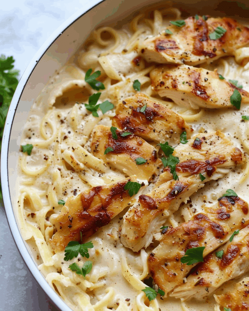 Chicken Garlic Parmesan Pasta