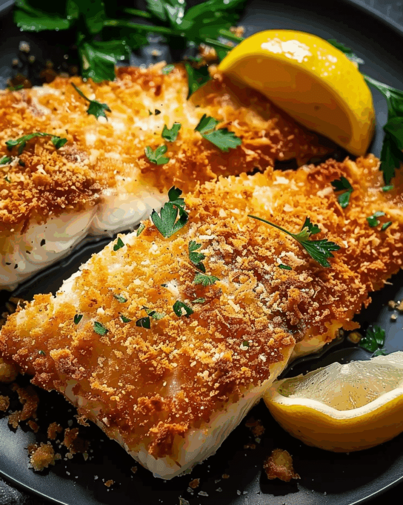 Crispy Parmesan Crusted Fish