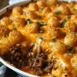 Tater Tot Casserole with Ground Beef