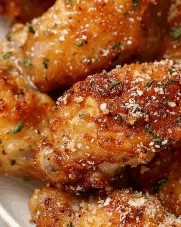 Crispy Garlic Parmesan Chicken Wings