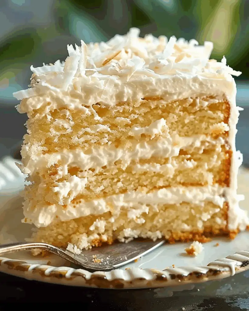 Fluffy Coconut Cream Cake