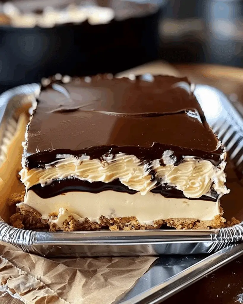 No Bake Chocolate Eclair Cake