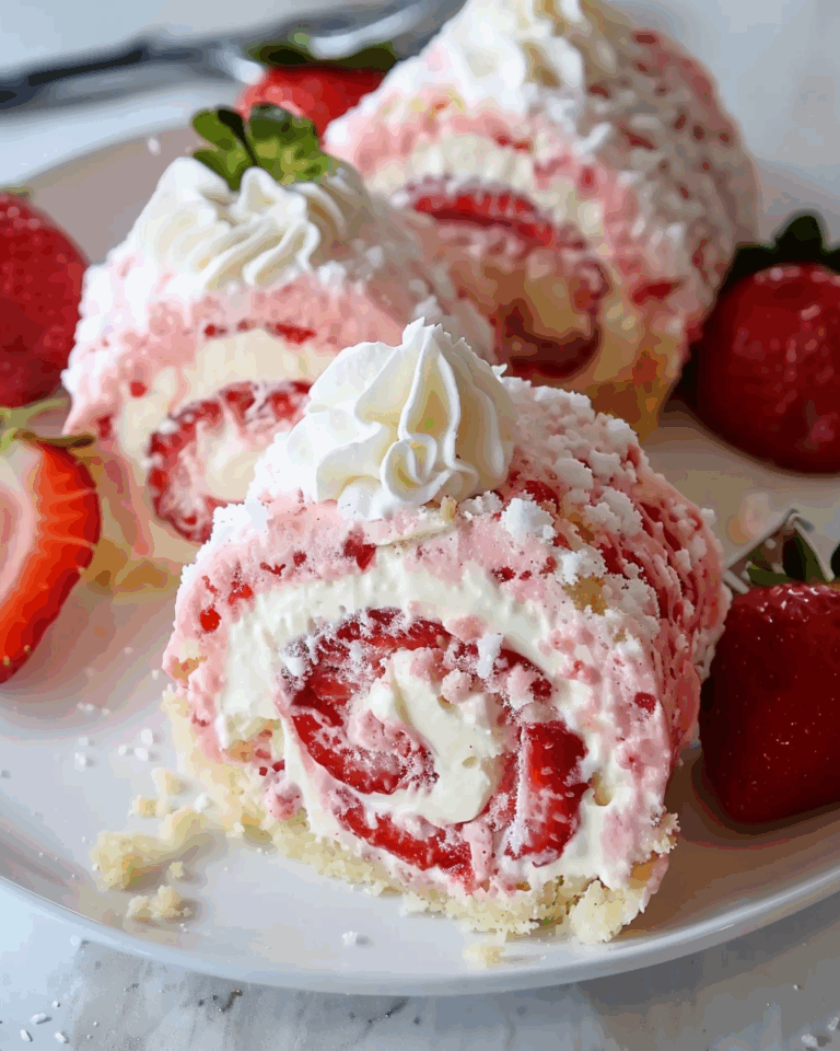 Strawberry Shortcake Cheesecake Rolls