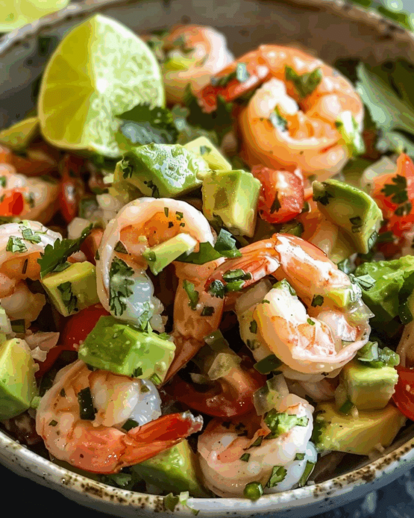 Zesty Lime Shrimp and Avocado Salad
