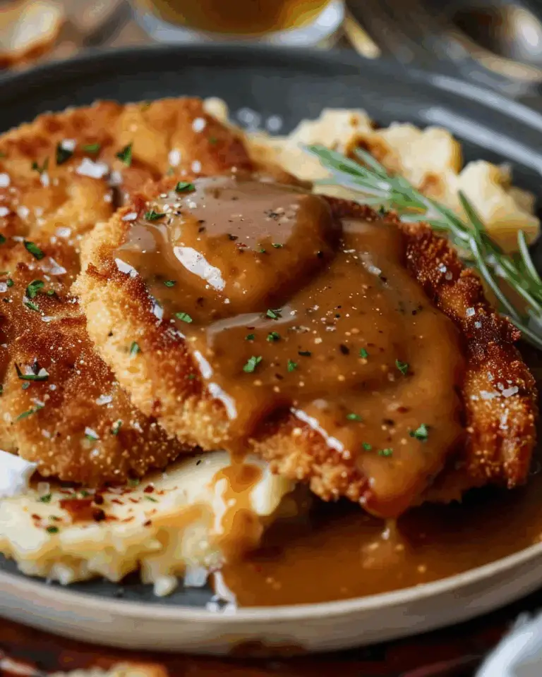Beef Schnitzel with Gravy
