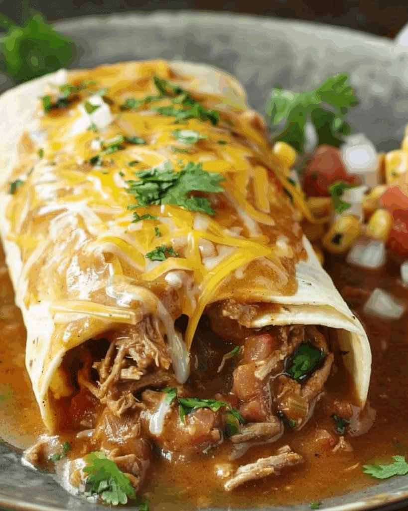 Creamy Chile Colorado Burritos