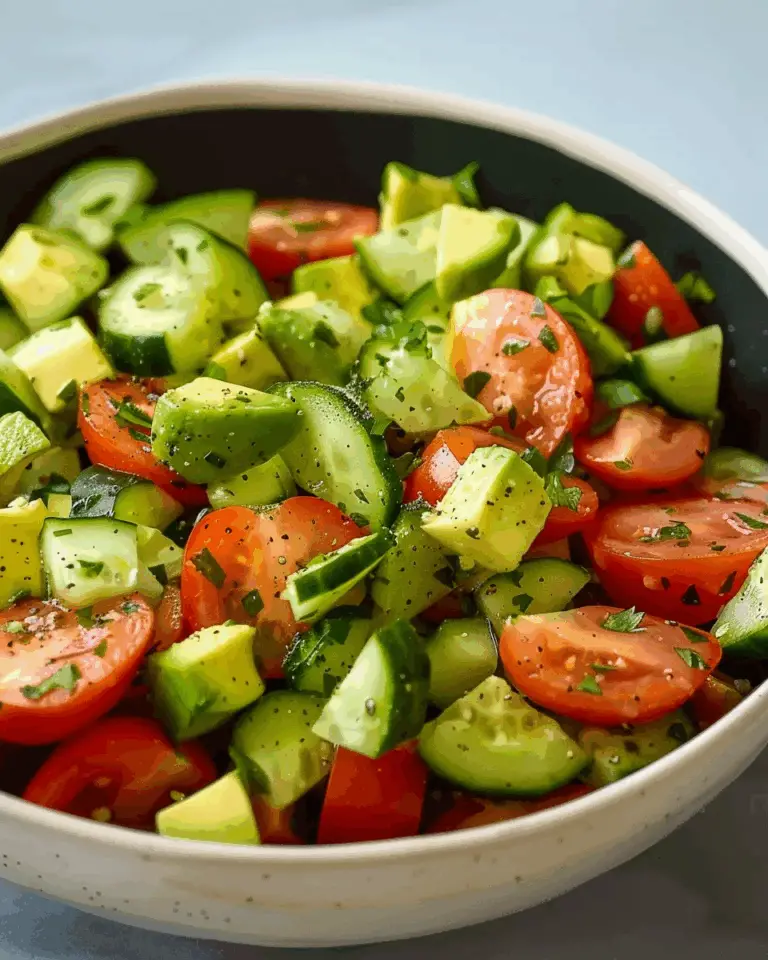 Cucumber, Tomato & Avocado Salad