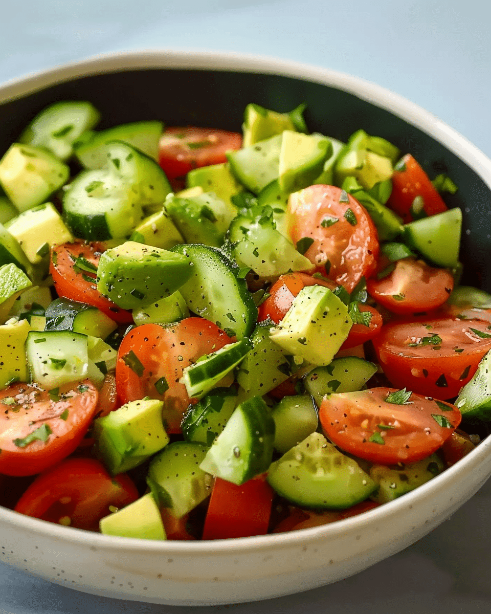 Cucumber, Tomato & Avocado Salad