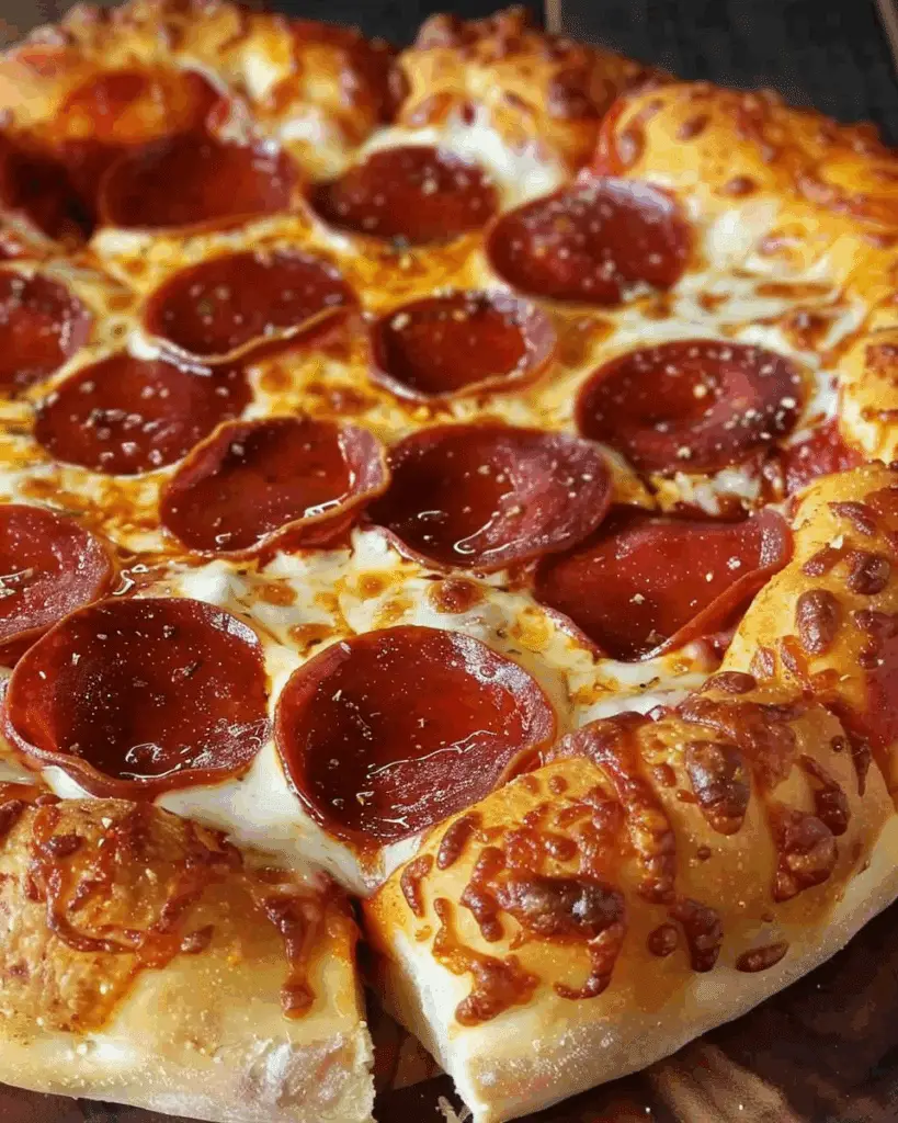 Stuffed Crust Pepperoni Pizza