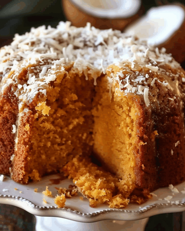Belizean Coconut Rum Sweet Potato Pound Cake