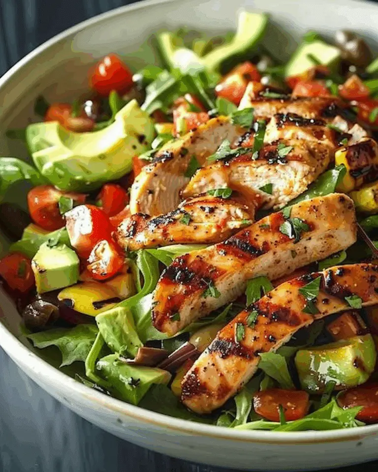Grilled Chicken Avocado Salad