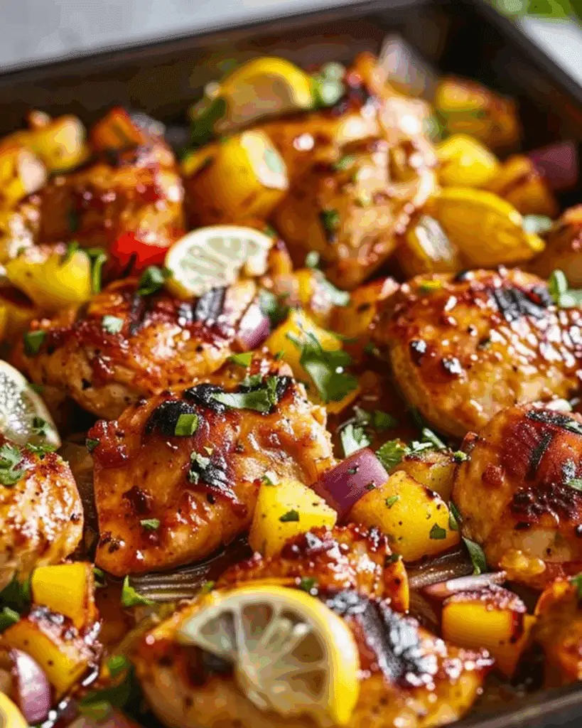 Hawaiian Chicken Sheet Pan