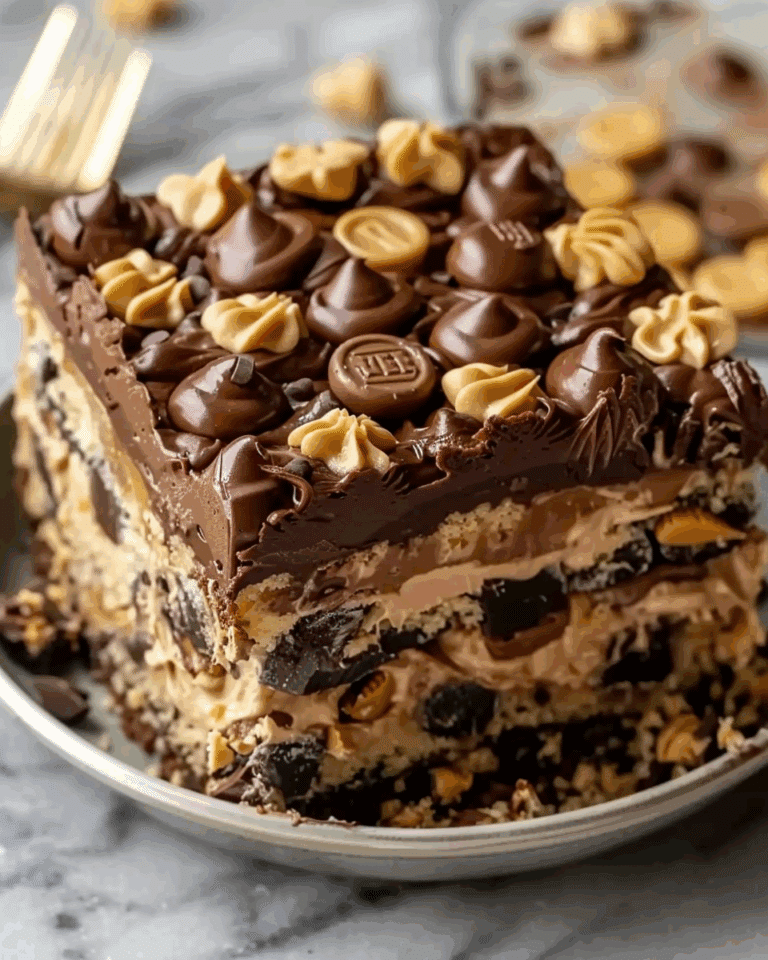 Reese’s Peanut Butter Earthquake Cake
