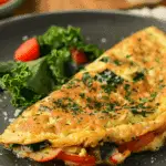 Cheesy Veggie-Loaded Omelette Bomb